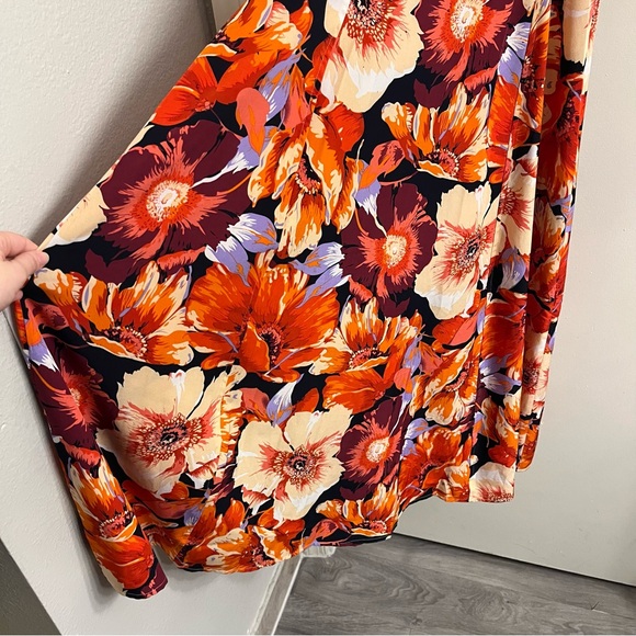 Lulu’s Boldest Blooms Strappy Floral Midi Dress Small - Picture 7 of 10